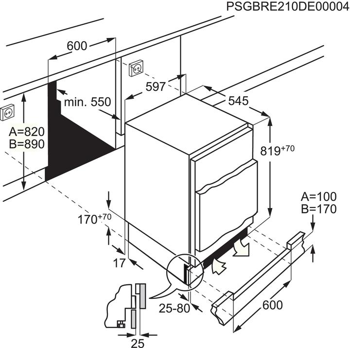 Immagine prodotto Electrolux UG0985RE (Da incasso, 95 l)