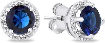 Brilio Silver - Sparkling silver earrings with zircons EA601WB