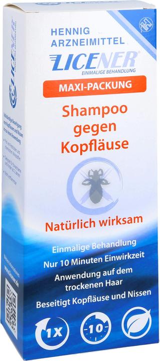 Actual product image Hennig Arzneimittel LICENER Maxi Pack Shampoo against head lice and nits, 200 ml Shampoo (200 ml)