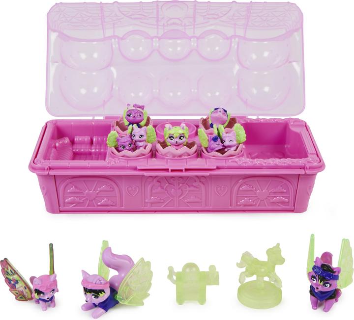 Immagine prodotto Hatchimals Cartone per uova Rainbowcation con famiglia di lupi, playset con 10 figure CollEGGtibles e 2 Zu