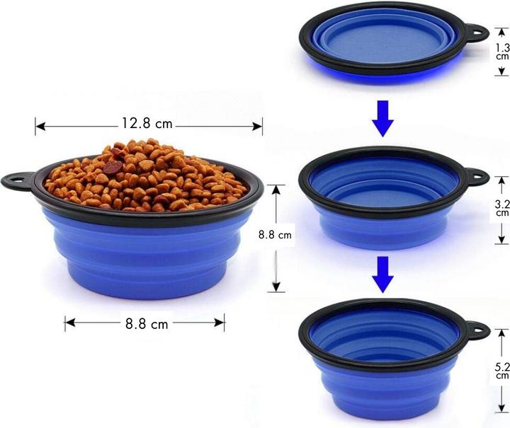 Image du produit Suba Gamelle pliante pour chien en déplacement, 350 ml (0.35 l)