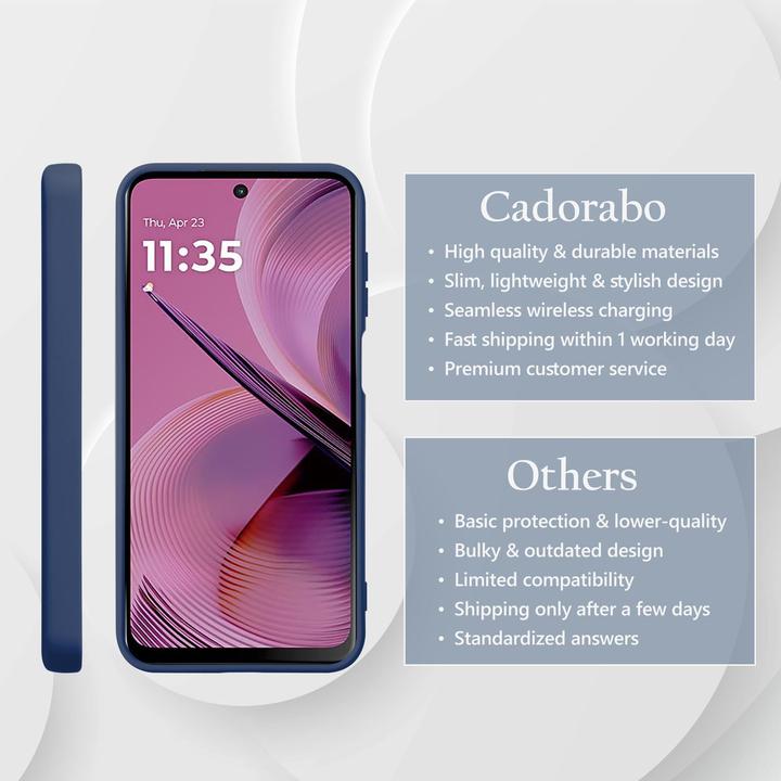 Immagine prodotto Cadorabo Custodia per Motorola Moto G55 TPU Liquid Silicone Case (Motorola Moto C)