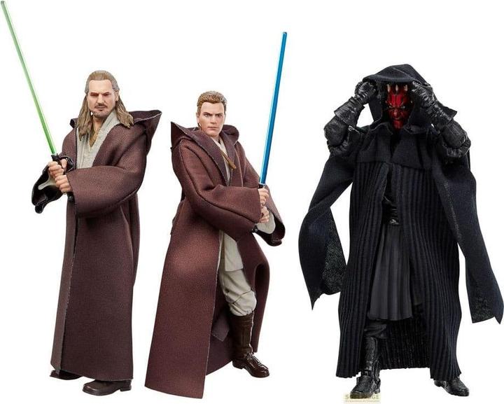 Actual product image Hasbro Star Wars Episode I Black Series Action Figures 3-Pack Qui-Gon Jinn, Darth Maul, Obi-Wan Kenobi 15