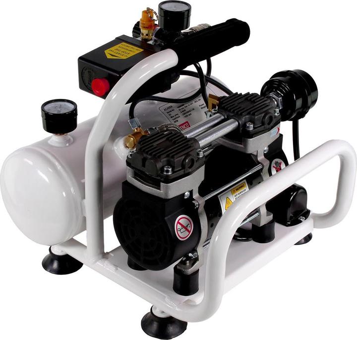 Productafbeelding Senco AC4504 Stille compressor olievrij 230V 8bar 4l volume ( AFN0024 ) (8 bar, 4 l)