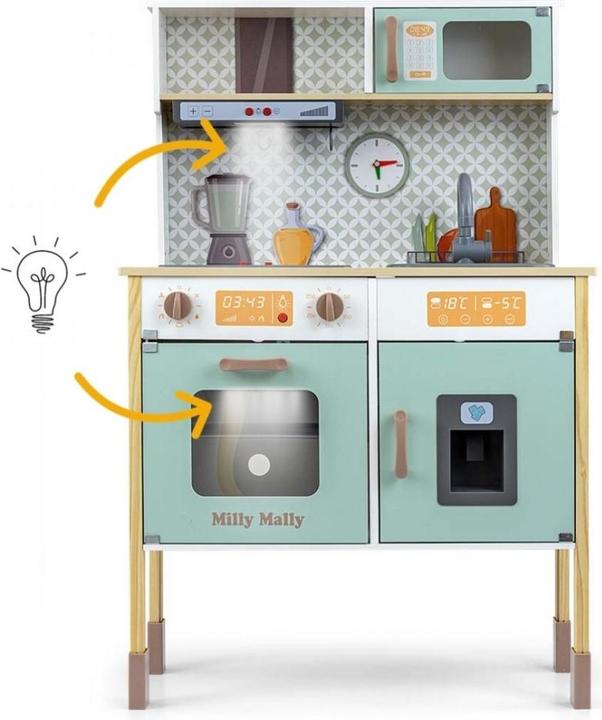 Actual product image Mally Björn wooden kitchen - Mint Milly