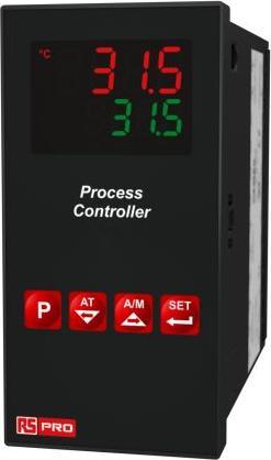 Image du produit Rs Pro Régulateur de température PID, montage sur panneau, 3 x relais, sortie relais statique / entrée TC