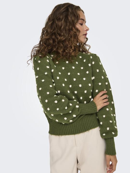 Actual product image JdY Regular fit High neck Long cuffs Puff sleeves Pullover Knitted jumper (XXL)