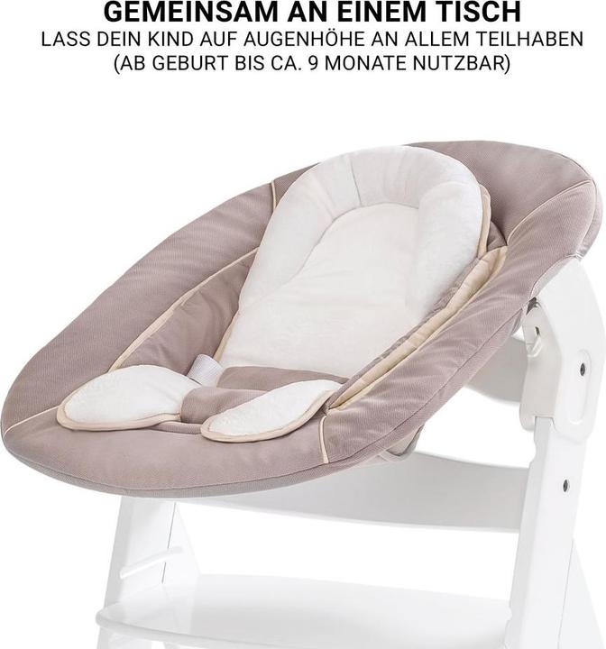 Produktbild Hauck Hochstühle Beta Plus Natural 5-tlg. Newborn-Set - Hochstuhl + (Hochstuhl)