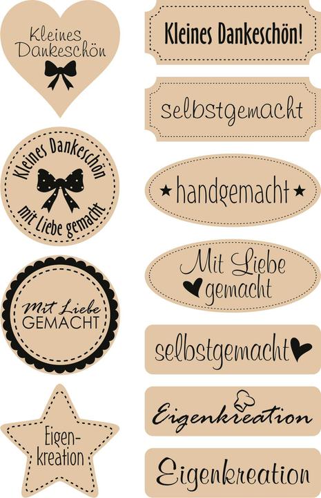 Produktbild Meyco Kraftpapier-Sticker "Selbstgemacht"