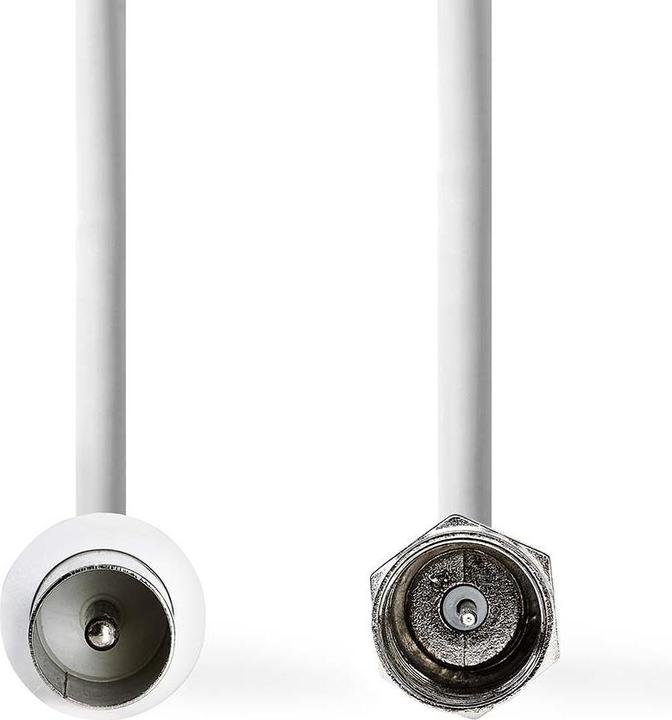 Immagine prodotto Nedis Cavo per antenna e satellite - F maschio - IEC (coassiale) maschio - Nichelato - 75 Ohm - Doppio (75 dB, Cavi antenna)