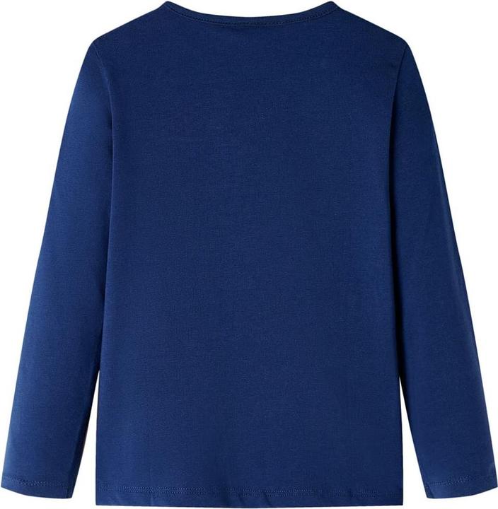 Image du produit VidaXL T-shirt manches longues enfant bleu marine 116,Composition : 95% Coton (116)
