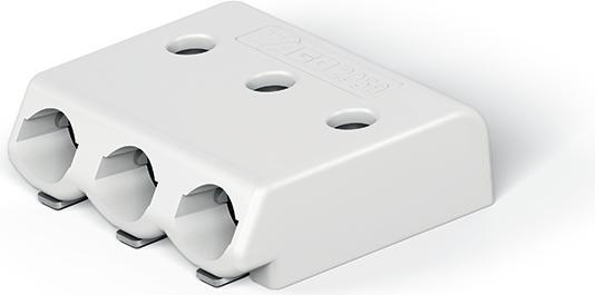 Image du produit Wago Bornier fil à fil, CMS, pas de 3mm, angle droit, connecteur, 3 pôles