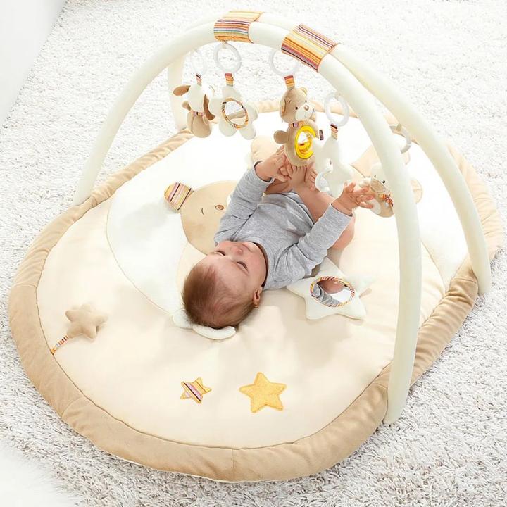 Produktbild Fehn Spielbögen & Spieldecken 3D Activity-Decke Teddy - Rainbow + GRATIS Strampler
