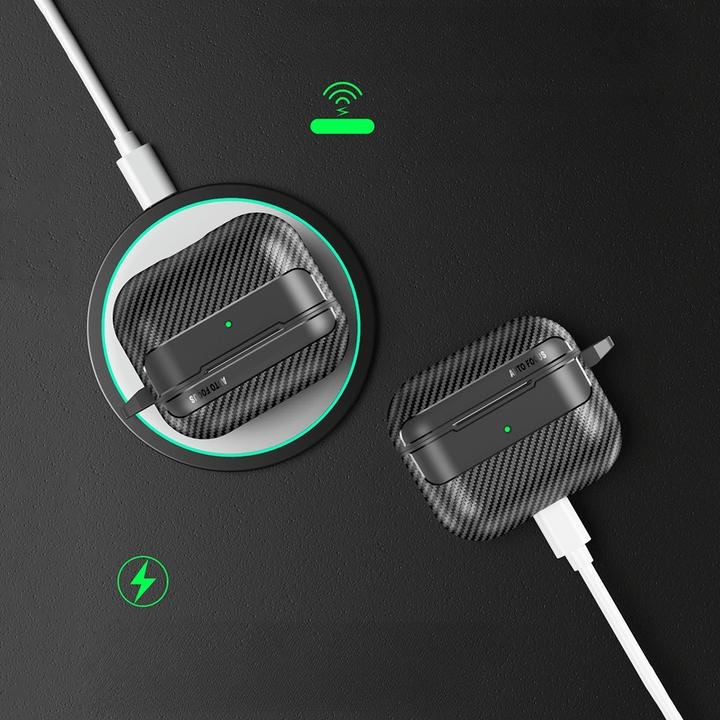 Immagine prodotto Cover-Discount Airpods Pro 2 - Custodia in silicone carbon look blu (Borsa per cuffie)