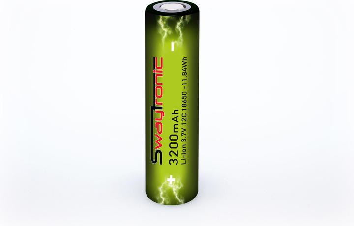 Actual product image Swaytronic Li-Ion 18650 3200mAh 12C (3200 mAh, Chargers without battery)