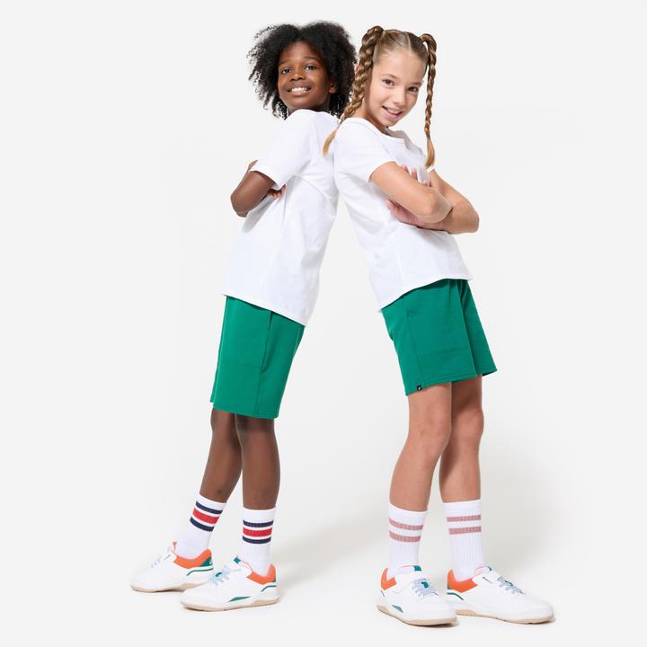 Actual product image Domyos Multisport Shorts Kinder Unisex Baumwolle - grün (8, 9, 10)