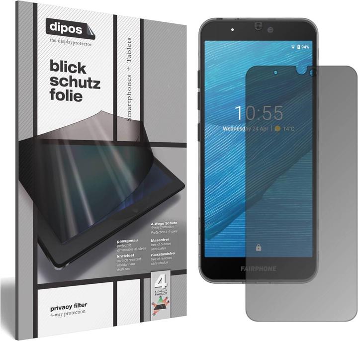 Actual product image Dipos Screen Protector 4-Way Privacy (1 Piece, OnePlus 3)