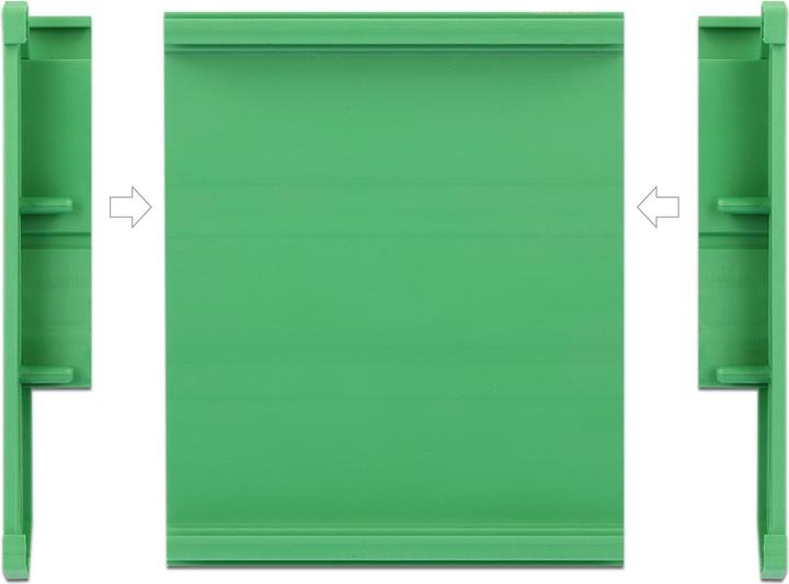 Produktbild Delock Platinenhalterung (107 mm) für Hutschiene 10 cm lang (0.10 m)