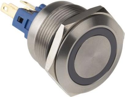 Image du produit Rs Pro Switch Pushbutton Stainless Red ring