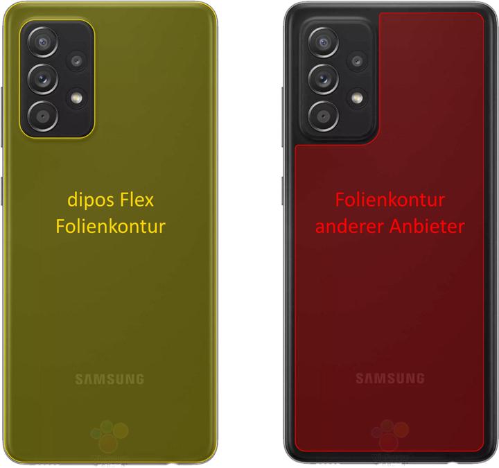 Produktbild Dipos Displayschutzfolie Full-Cover 3D (2 Stück, Samsung Galaxy A52s 5G)