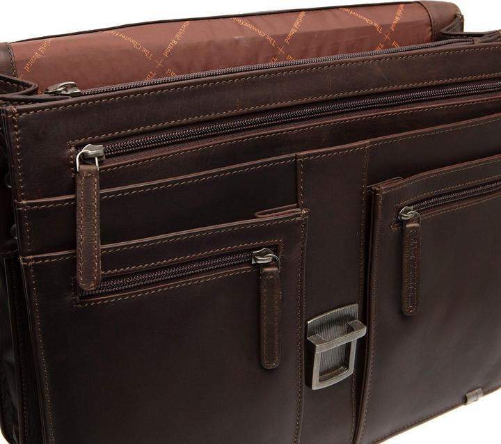 Image du produit The Vegan Cow Marque Chesterfield Leren Aktetas Bruin Stuttgart (16")