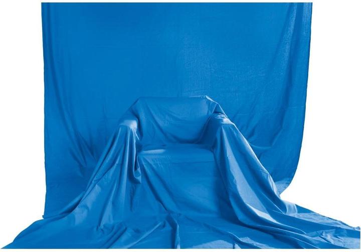 Produktbild Hama Bluescreen Hintergrund, Stoff, 2,95 x 6 m, Royalblau (295 cm, 600 cm)