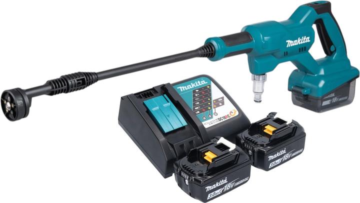 Actual product image Makita DHW 180 RF Akku Druckreiniger 18 V 24 bar + 2x Akku 3,0 Ah + Ladegerät (Rechargeable battery operated)