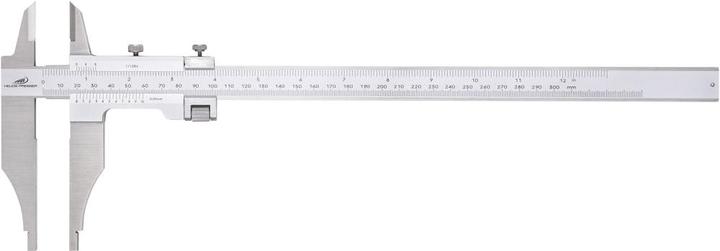 Produktbild Helios Preisser Werkstattmessschieber DIN 862 300 mm mit Messerspitzen und Feineinstellung Schnabellänge 90 mm (30 cm)