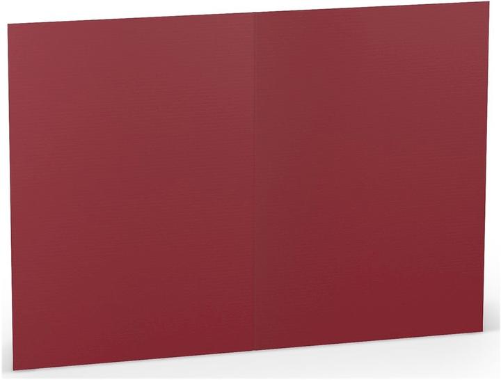 Rössler Briefkarte B6 HD PL rosso (5 Stk.)