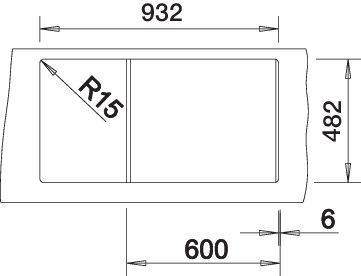 Produktbild Blanco Tipo XL 6 S (Einbauspüle, 95 cm, 50 cm)