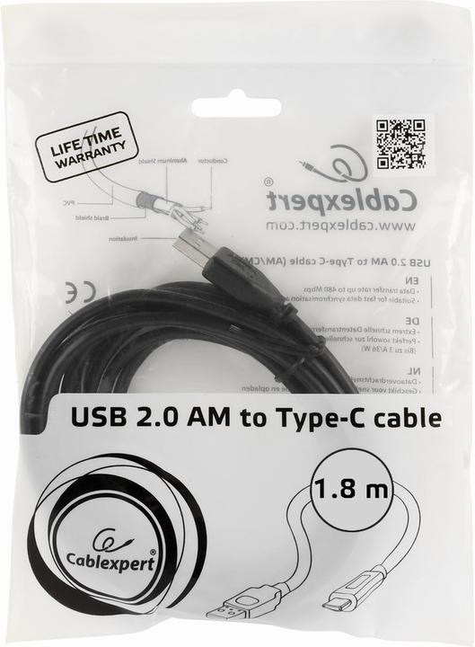 Produktbild Gembird A – C (1.80 m, USB 2.0)
