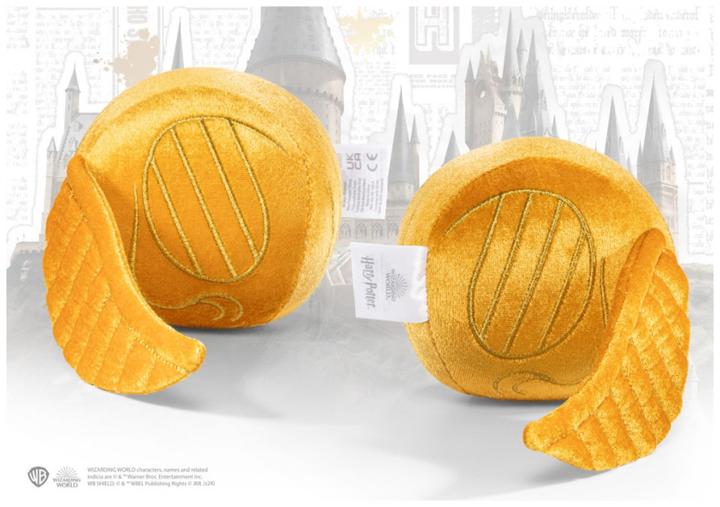 Actual product image Noble Collection Harry Potter oreiller avec peluche Quidditch Crest & Vif d'or (36 cm)