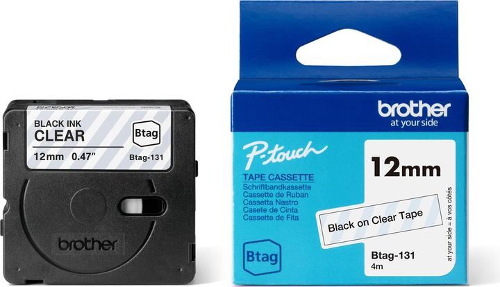 Actual product image Brother Btag (1.20 cm, Transparent)