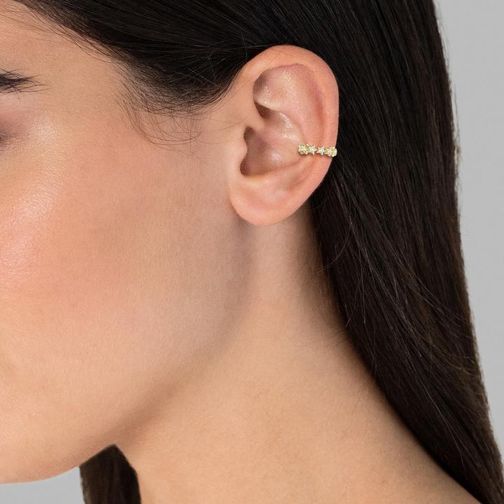 Produktbild Glanzstücke München Damen Sterne Sterling Silber Zirkonia gelbgold - 24529 (Sterling Silber)