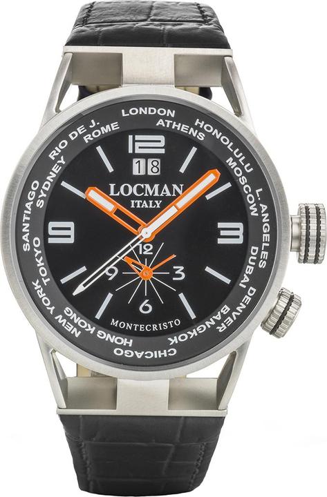 Image du produit Locman Italie Montre Montecristo World Dual Time 44 mm Ref. 0508 (Montre analogique, 44 mm)