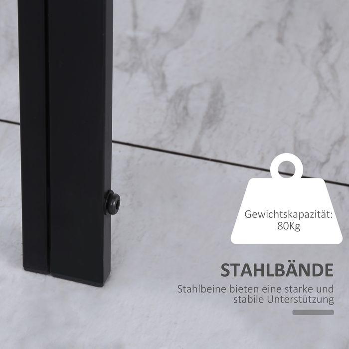 Produktbild Swisshandel24 Esstisch Küchentisch grosser Tisch, modernes Design, 120cmx60cmx75cm, Schwarz (120 x 60 x 75 cm)