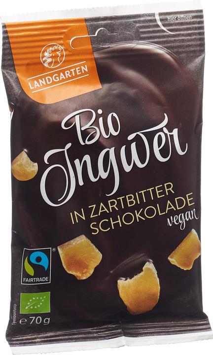 Produktbild Landgarten Bio Ingwer in Zartbitter-Schokolade (70g) (70 g)