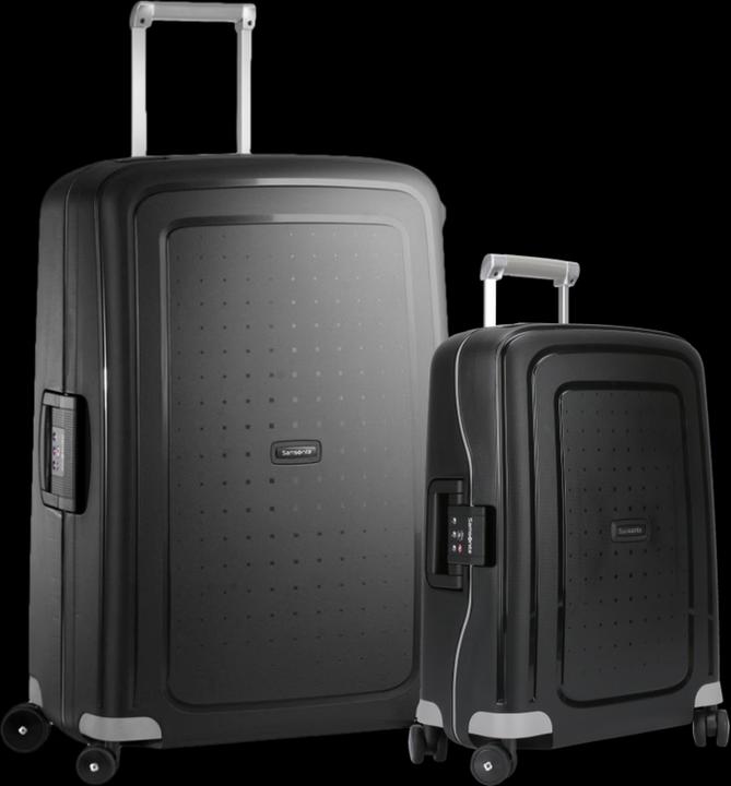 Produktbild Samsonite S'cure Spinner 55+75 cm Black Kofferset (102 l)