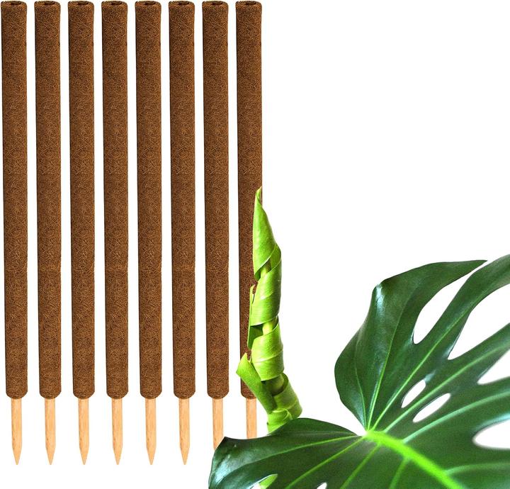 Produktbild BigDean 8er-Set Kokos-Pflanzstäbe (110 cm, 5 cm)