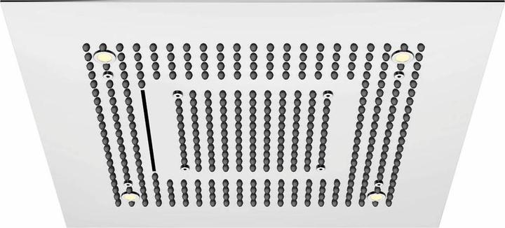 Actual product image Steinberg Sensual Rain rain panel, LED lighting, complete set, recessed ceiling, 3-jet, Easy-Clean (24.40 l/min)