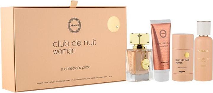 Produktbild Armaf Club De Nuit Women - EDP 30 ml + solid deodorant 75 ml + hand cream 50 ml + hair spray 55 ml (Manicure set)