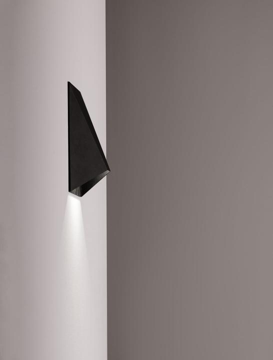 Immagine prodotto Nova Luce BAZZ Lampada da parete a LED nera 3W bianco caldo 16x5x16cm 9060940