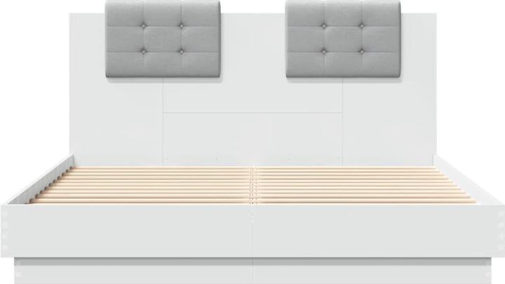 Actual product image VidaXL Bed frame with headboard and LED lights (140 x 200)