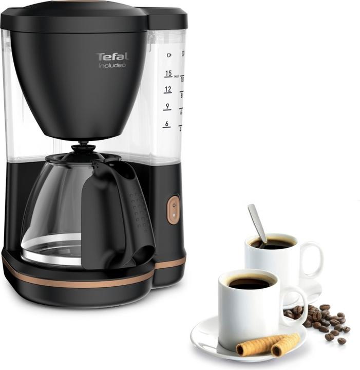Produktbild Tefal Kaffeeautomat CM5338 Includeo Glas 10-15 Tassen