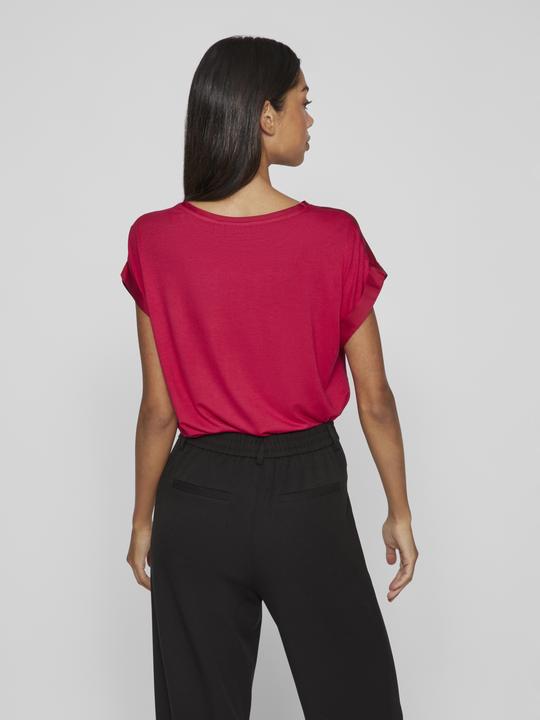 Actual product image Vila Round neckline top with short sleeves (44)