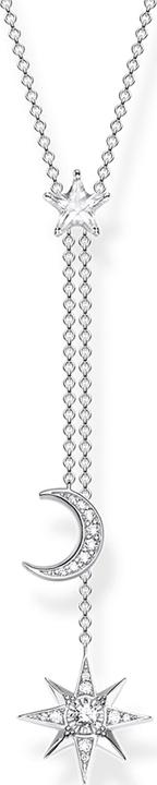 Thomas Sabo Kette Stern & Mond silber (925er Silber, 40 - 45 cm)