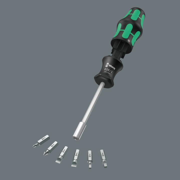 Actual product image Wera Kraftform Kompakt 27 Imperial Set 1 (1 x 1.2x6.5x25, PH1 x 25 mm, 1 x 2 x 25 mm, 1 x PH 2 x 25 mm, slot 1 x 5.5 x 25 mm)