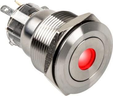 Produktbild DimasTech Vandalismusschalter/-taster 22mm, Silverline Dot - RGB