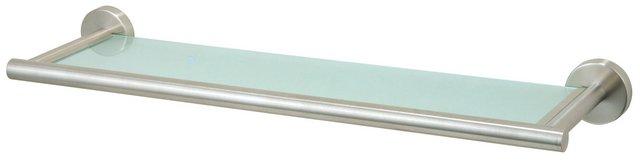 Actual product image Axentia Wall glass shelf Naples, stainless steel, 54 cm