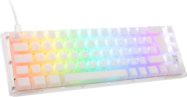 Produktbild Ducky One 3 Aura White SF Gaming Tastatur, RGB LED - Gateron Baby Kangaroo (DE, Kabelgebunden)